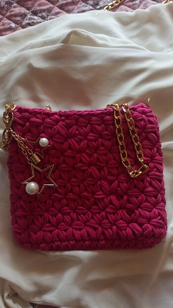 Penye ipten çanta istenilen renk model yapılır - Görsel 5