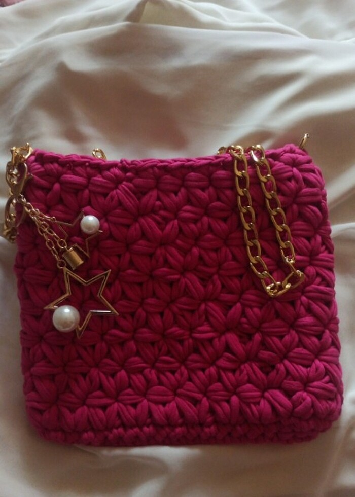 Penye ipten çanta istenilen renk model yapılır - Görsel 5