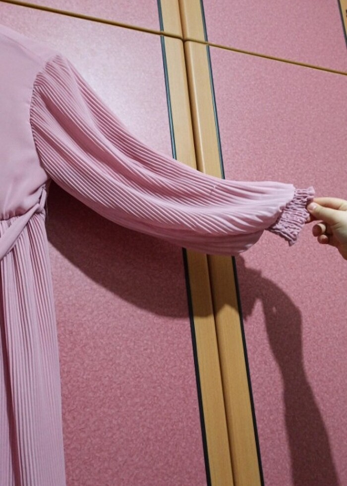 Şifon elbise kız çocuğu - Görsel 3