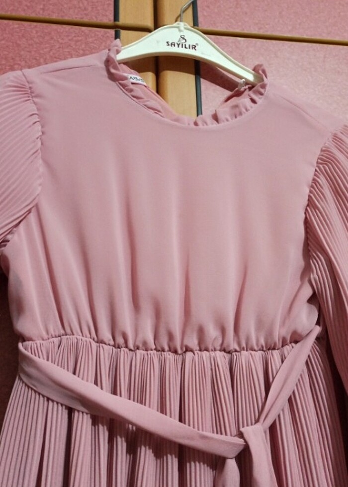 Şifon elbise kız çocuğu - Görsel 4