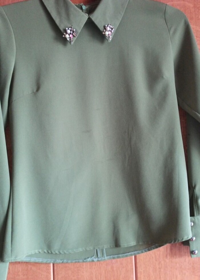 Kina Yeşili gömlek 42 beden ama 38 bedene olur - Görsel 3