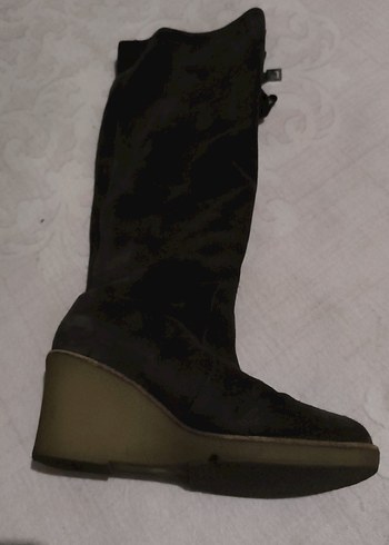 kahve Süet Tokalı Kadın Dizüstü Bot - Görsel 3