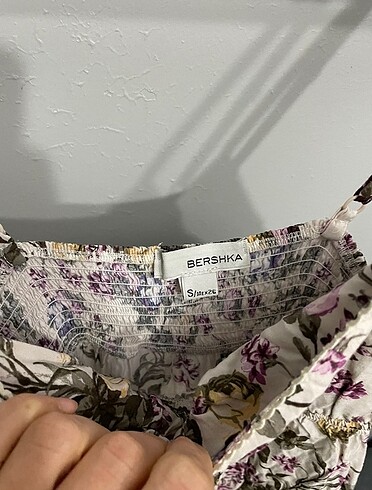 s Beden beyaz Renk Günlük uzun çiçekli elbise
