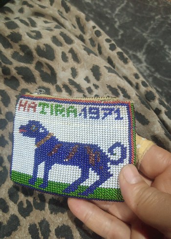 Boncuk İşlemeli Bohem Kadın Portföy Çanta cizdan vintage - Görsel 2