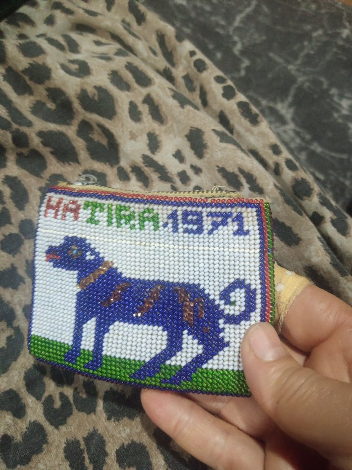 Boncuk İşlemeli Bohem Kadın Portföy Çanta cizdan vintage - Görsel 2