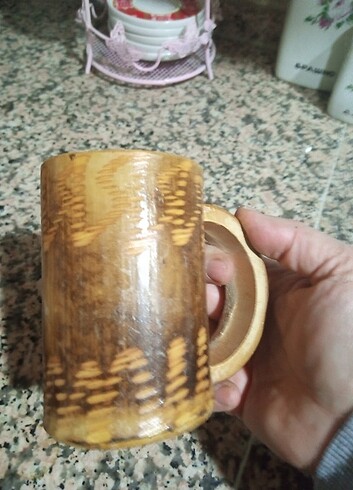 Antuka ahşap bardak  - Görsel 3