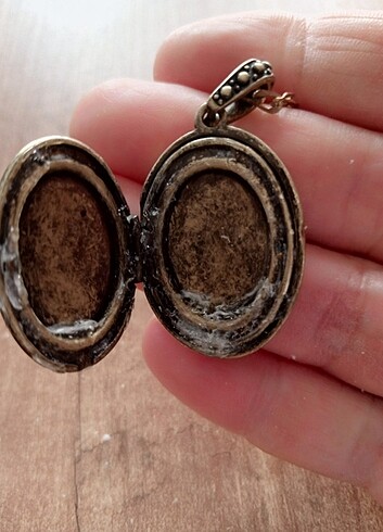 Antika bakır kolye ucu - Görsel 3