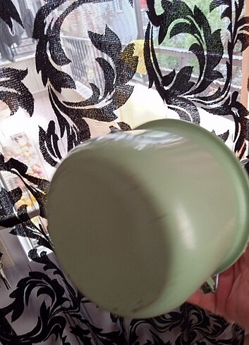 Antika emaye çinko mini bakraç - Görsel 4