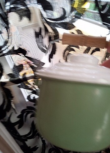 Antika emaye çinko mini bakraç - Görsel 6