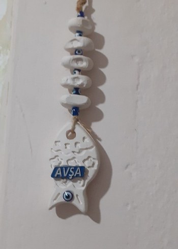 2K Beyaz Avşa Temalı Duvar Süsü