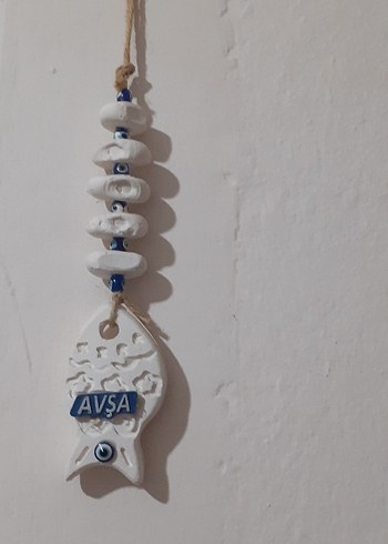 Beyaz Avşa Temalı Duvar Süsü