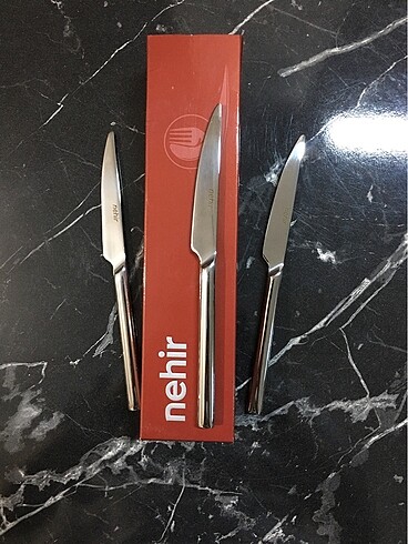 NEHİR Dalyan 12 adet Kahvaltı Pasta Tatlı Bıçak Takımı 18/10 Pas