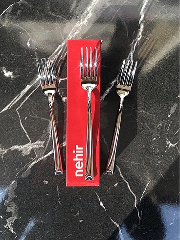 NEHİR Fiesta 12 Adet Kahvaltı Pasta Tatlı Çatal Takımı
