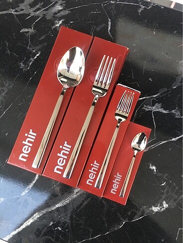 Jumbo NEHİR Dalyan 48 Parça 12 Kişilik Kaşık Çatal Takımı 18/10 Paslan