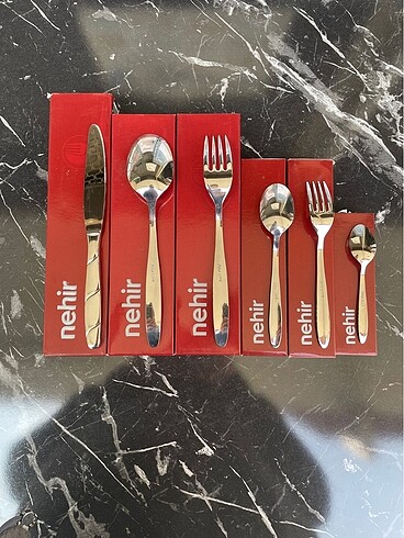 Beden NEHİR Viyana 36 Parça 6 Kişilik Kaşık Çatal Takımı 18/10 Paslanm