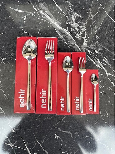 Jumbo NEHİR Dalyan 30 Parça 6 Kişilik Kaşık Çatal Bıçak Takımı 18/10 P