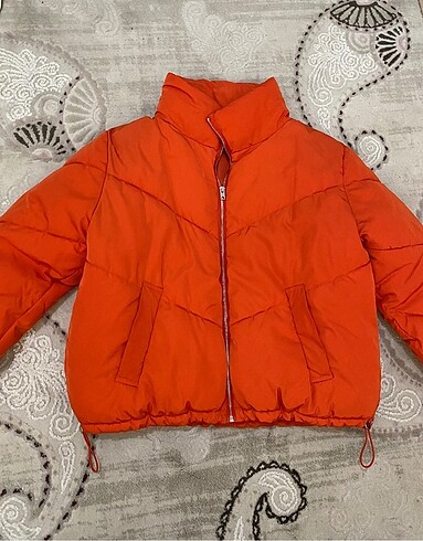H&M turuncu şişme mont