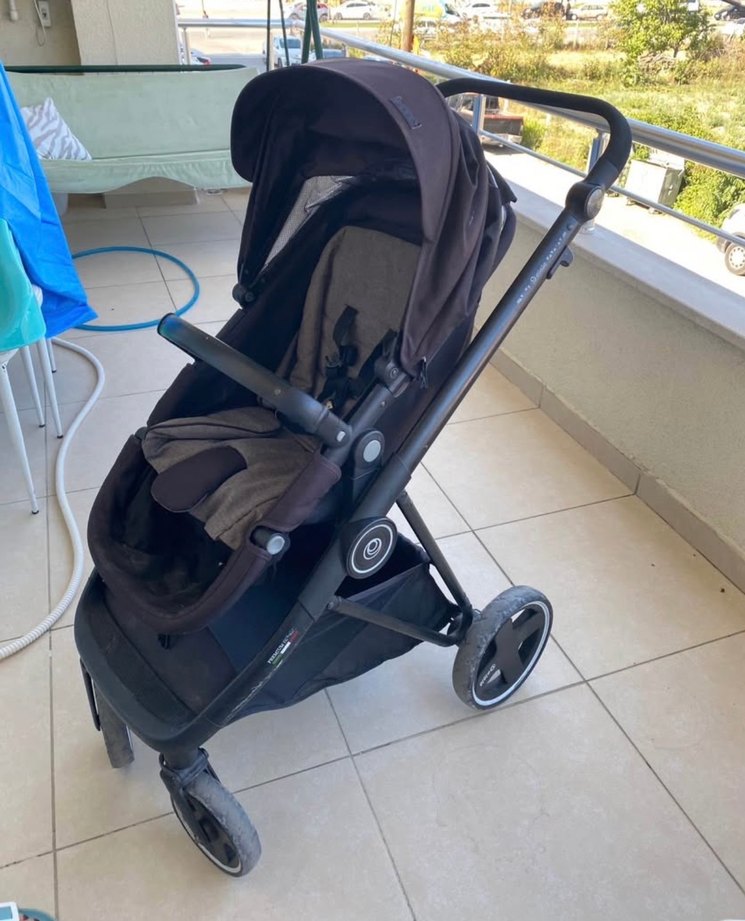 Siyah Bebek Arabası ve Taşıma Koltuğu - Görsel 3