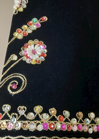 Boncuk İşlemeli Bohem Uzun Kadın Elbisesi - Görsel 5