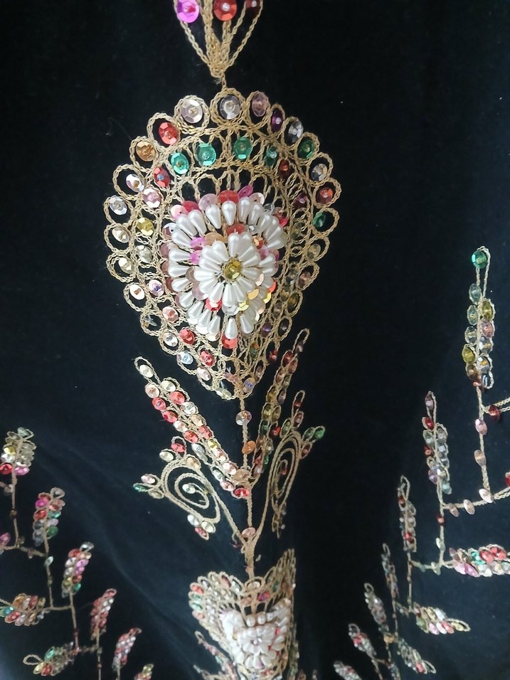 Boncuk İşlemeli Bohem Uzun Kadın Elbisesi - Görsel 3