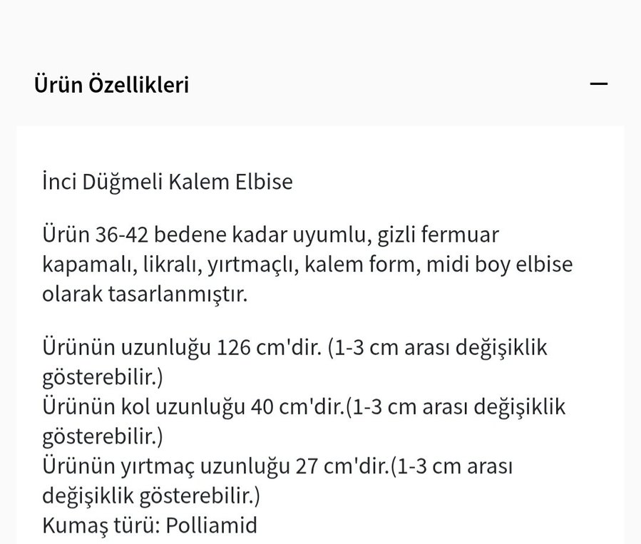 Düğmeli Siyah Uzun  Elbise - Görsel 4