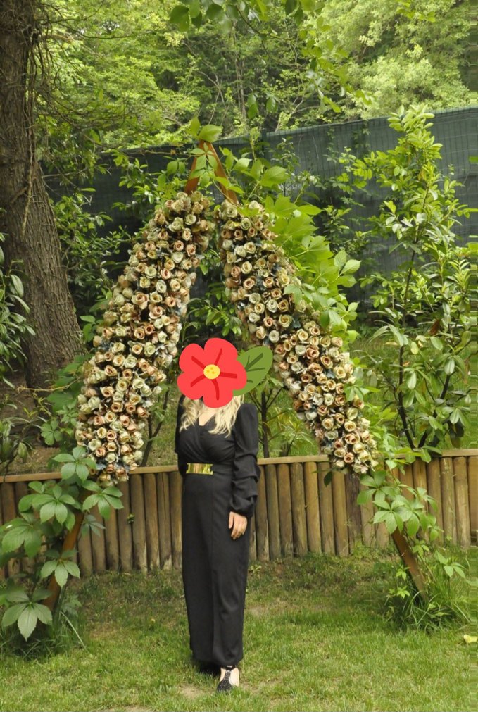 Siyah V Yaka Kemerli Uzun Kalem Elbise - Görsel 5