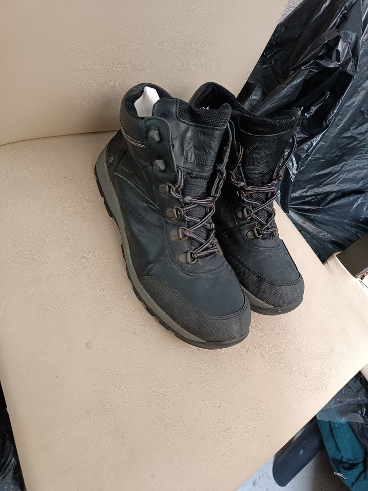 Siyah Bağcıklı Erkek Street Wear Bot - Görsel 2