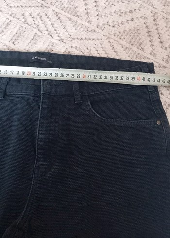 Siyah Kemerli Erkek Denim Pantolon - Görsel 6