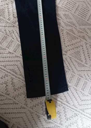 Siyah Kemerli Erkek Denim Pantolon - Görsel 4