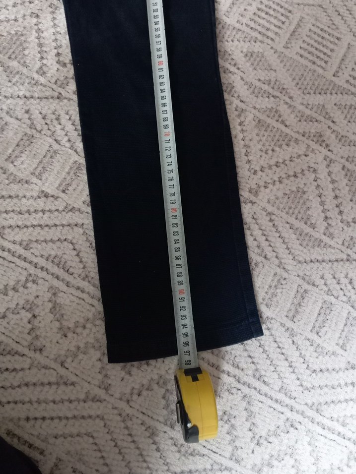 Siyah Kemerli Erkek Denim Pantolon - Görsel 4