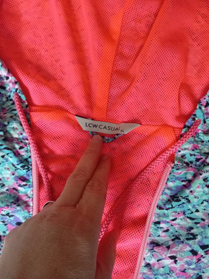 Kapüşonlu Renkli Batik Ceket - Görsel 2