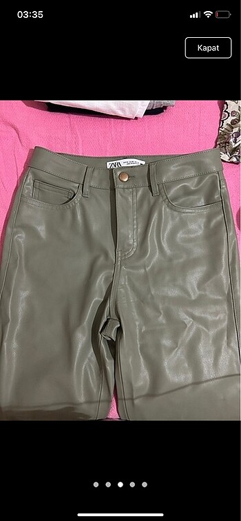 xs Beden Zara deri pantolon