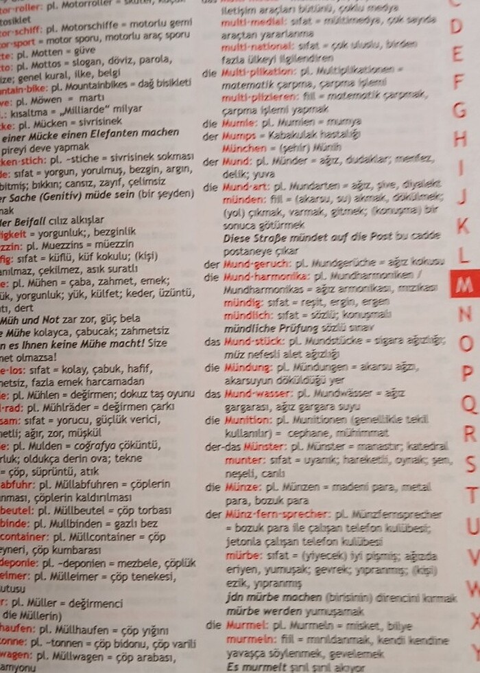 Almanca öğrenci sözlüğü  - Görsel 2