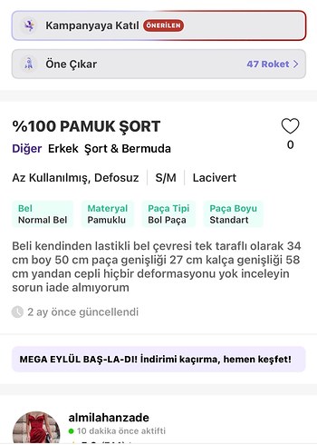 Diğer Erkek lacivert Rahat Kesim Spor Şort