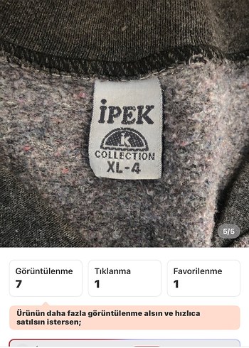 Gri Erkek Uzun Kollu pijama üst - Görsel 5