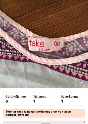 Bohem Mini %100 pamuk plaj&günlük Elbisesi Tie-Dye - Görsel 4