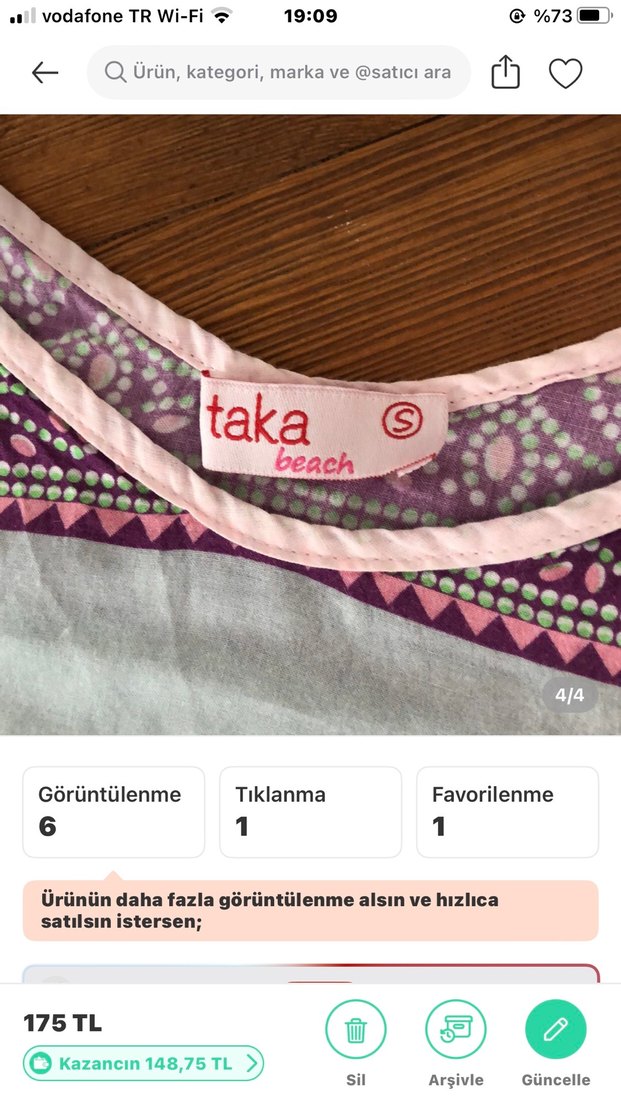 Bohem Mini %100 pamuk plaj&günlük Elbisesi Tie-Dye - Görsel 4