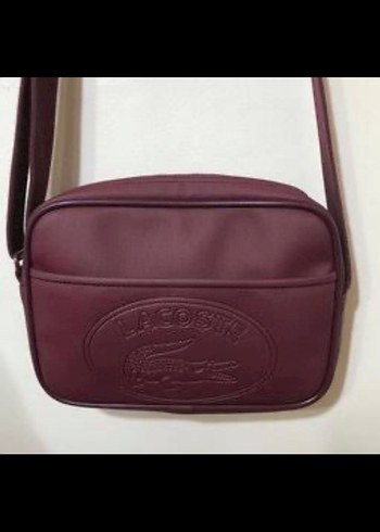 Bordo lacoste askılı Çanta