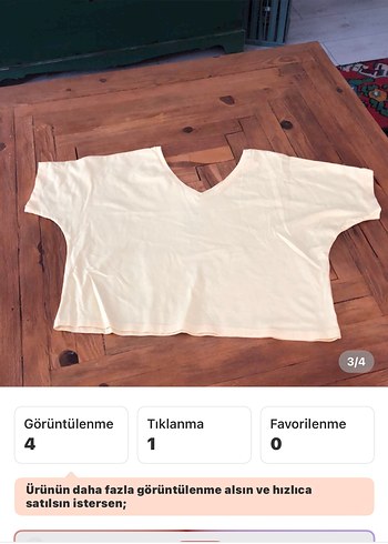 s Beden sarı Renk Sarı V Yakalı Kadın Bluz