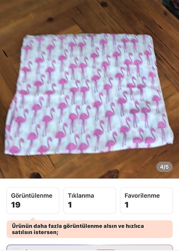 Yeni Pembe Bohem Flamingo Desenli pareo&şal - Görsel 4