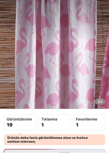 Yeni Pembe Bohem Flamingo Desenli pareo&şal - Görsel 2