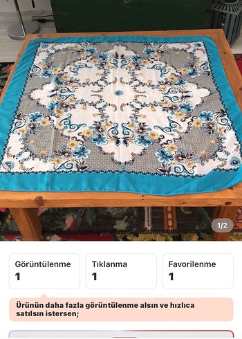 Turkuaz Dantelli Bohem Kadın eşarp