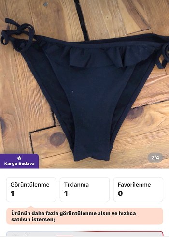 s Beden Penti Siyah Bağlamalı Kadın Bikini Altı