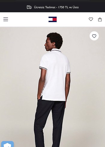 Tommy Hilfiger Erkek Regular Fit Beyaz Polo Tişört