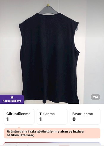 l Beden Siyah Kolsuz Basic tshisrt