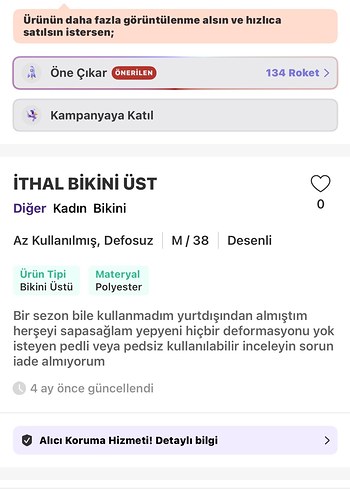 Diğer İthal Çiçek Desenli İp Askılı Mini Bikini Üstü