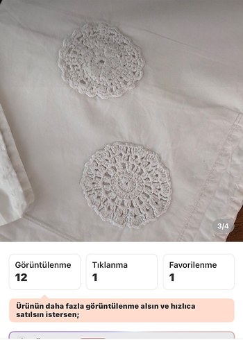 Beyaz İşlemeli Yastık Kılıfı Seti - Görsel 3