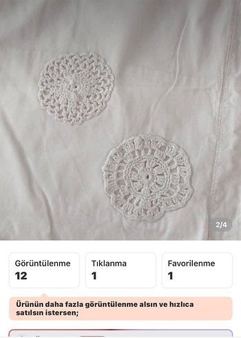 Beyaz İşlemeli Yastık Kılıfı Seti - Görsel 2