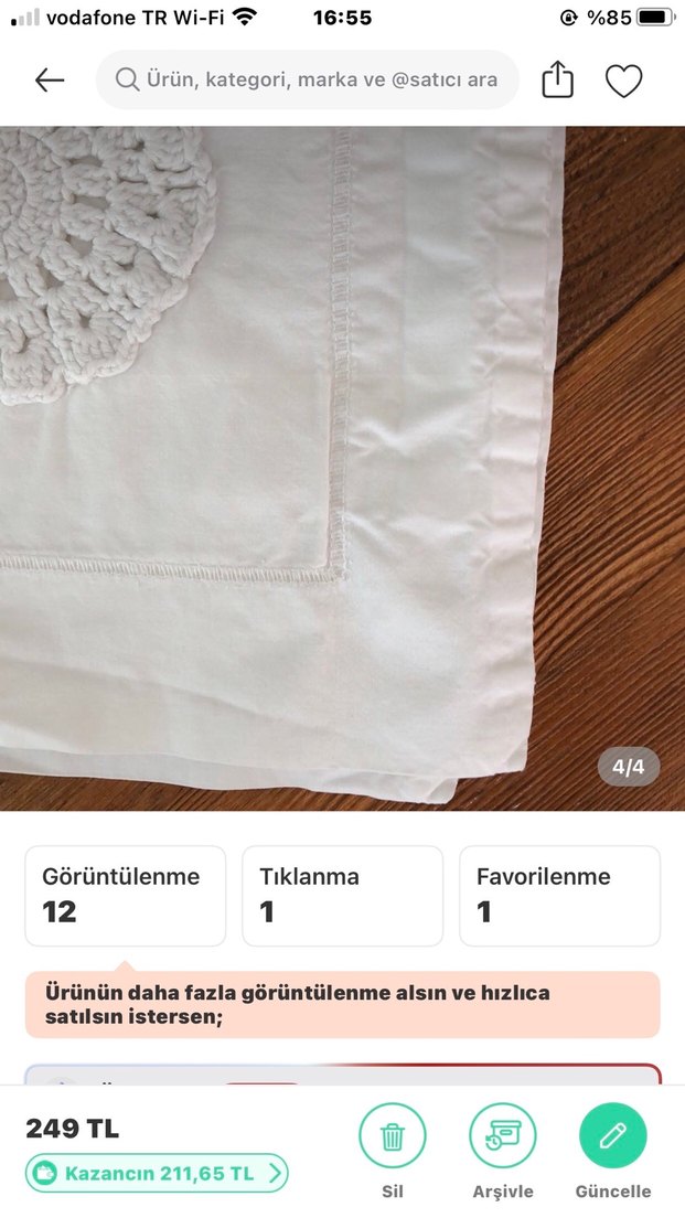 Beyaz İşlemeli Yastık Kılıfı Seti - Görsel 4