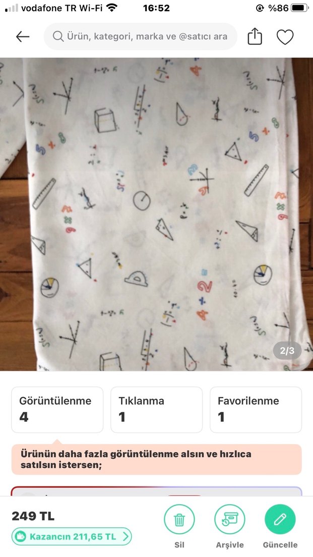 Beyaz Pamuklu Baskılı yastık kılıfı - Görsel 2